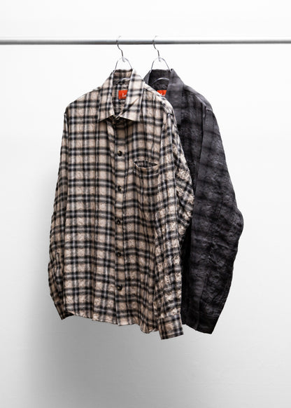 [Laid.B] Wet Rag Check Shirts