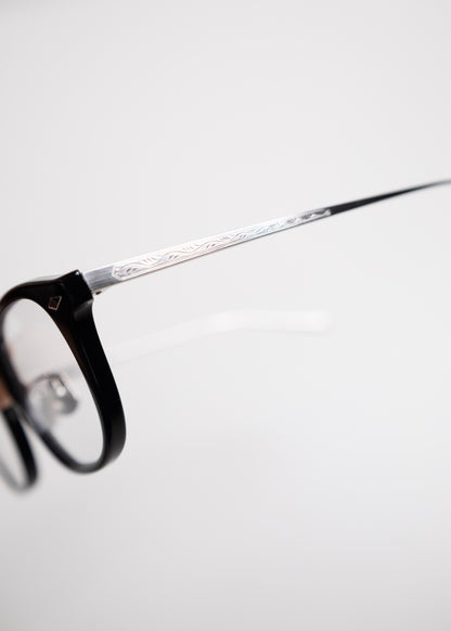 [NOCHINO OPTICAL] JIFUSAN #1. GLOSS BLACK × CLEAR to GREY