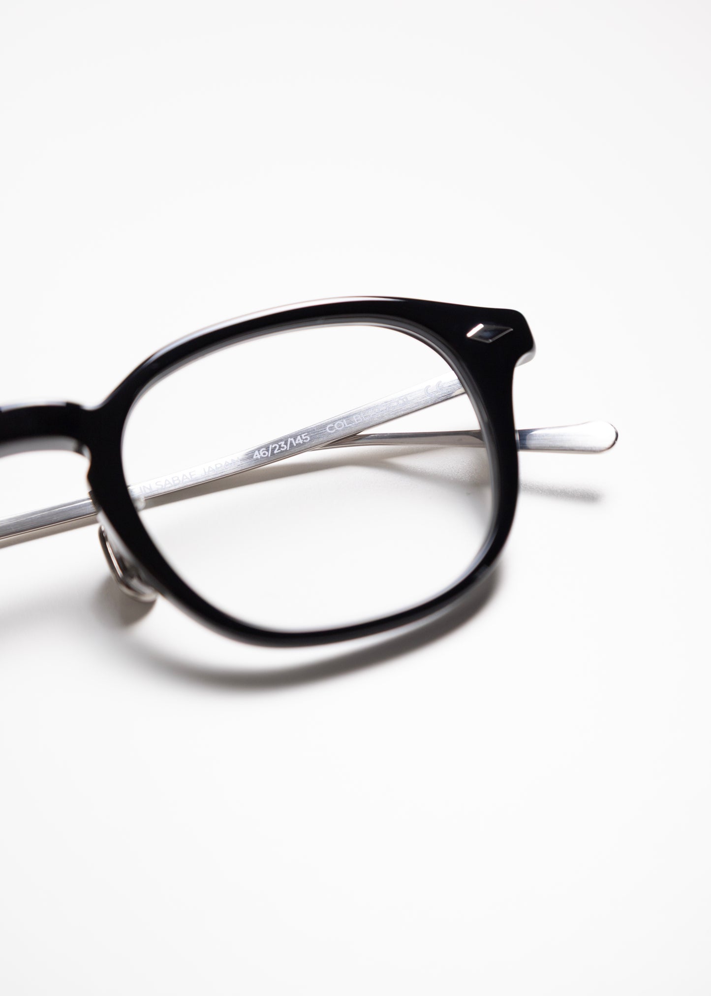 [NOCHINO OPTICAL] JIFUSAN #1. GLOSS BLACK × CLEAR to GREY