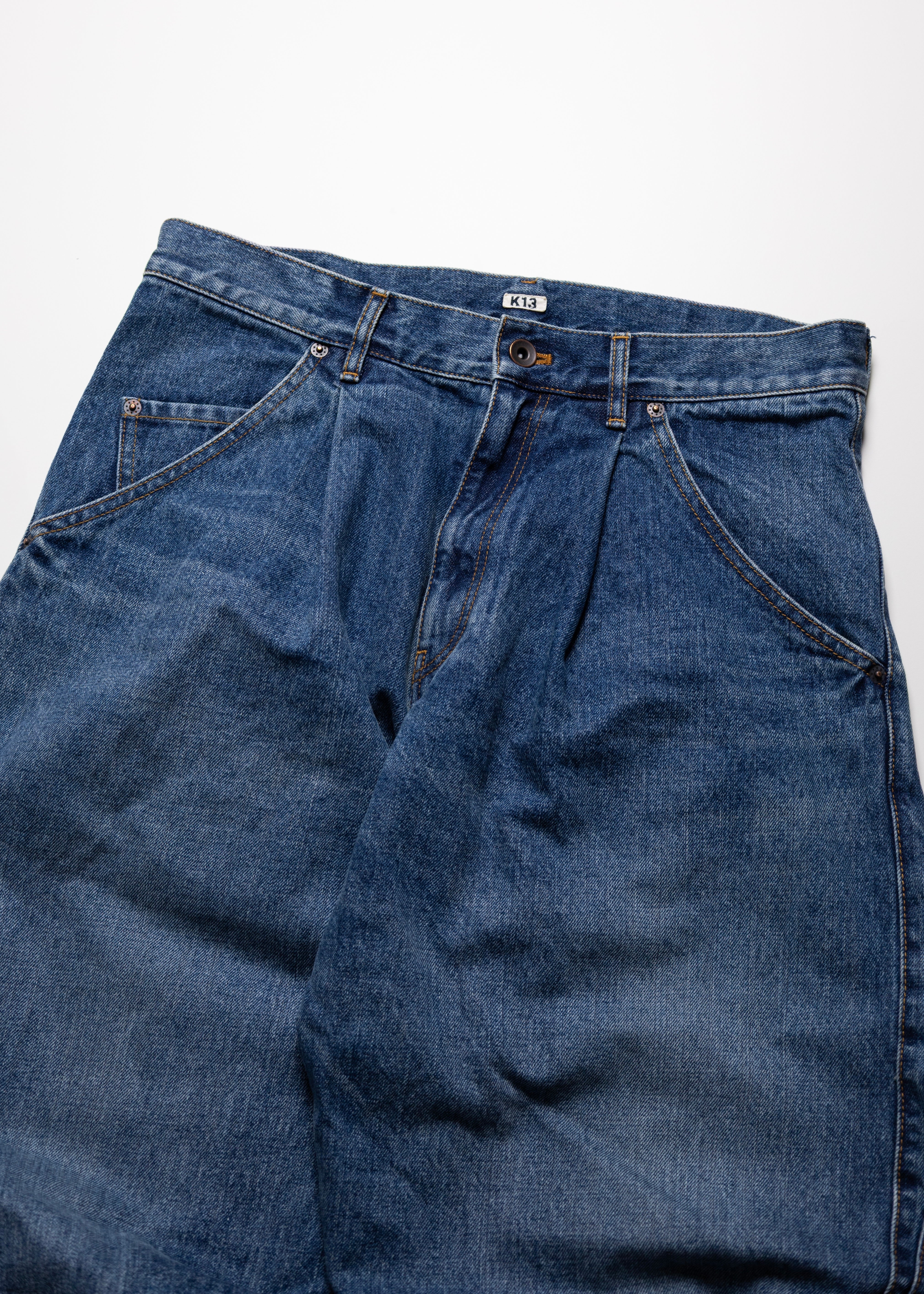 KHOKI （コッキ）3D cutting denim pants – process