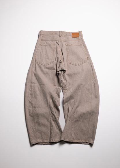 [KHOKI] 3D cutting denim pants