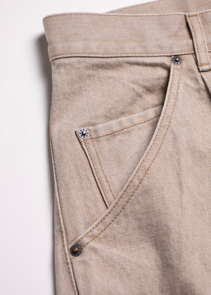[KHOKI] 3D cutting denim pants