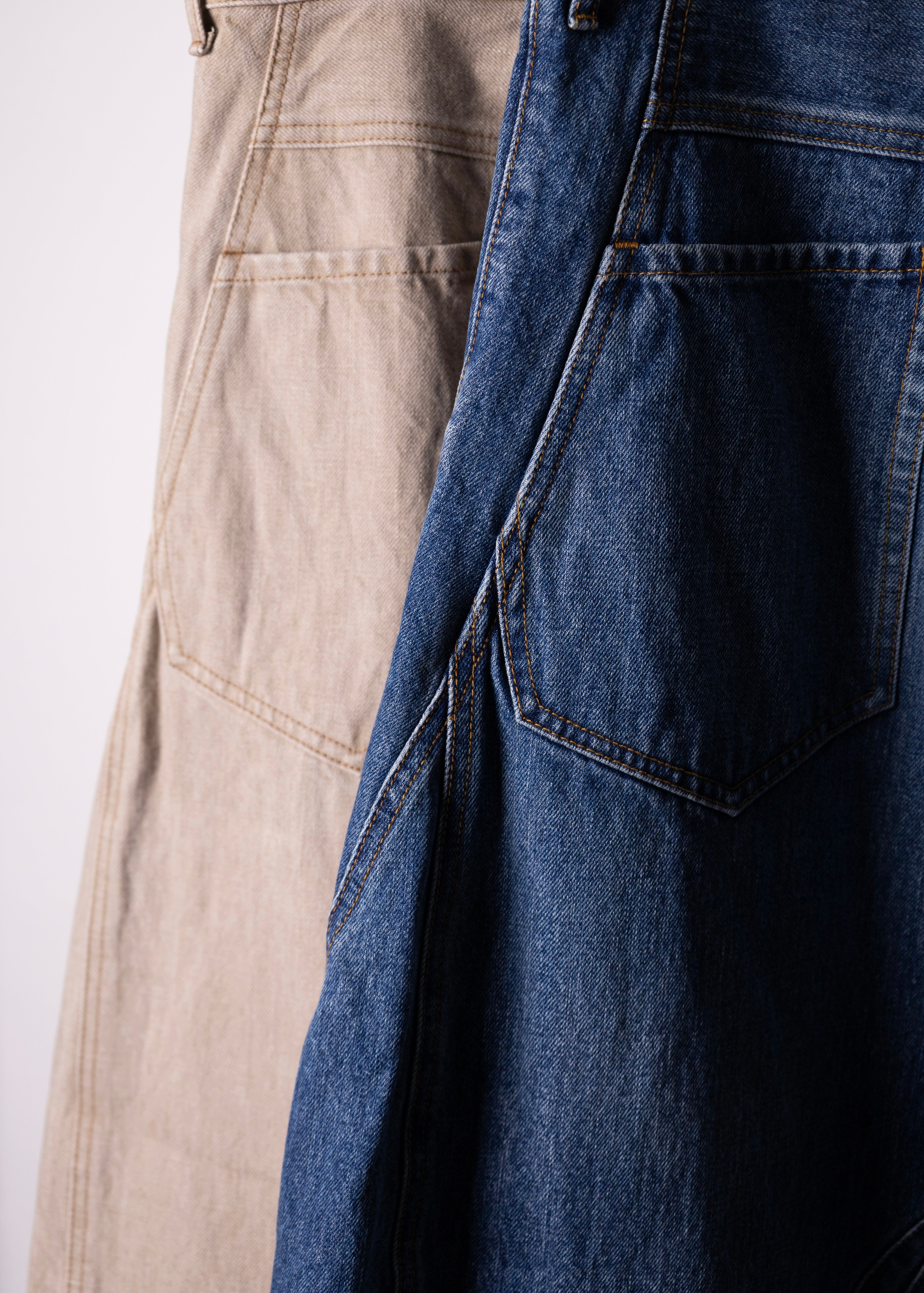 KHOKI 3D Cutting Denim Pants サイズ3 KHOKI〉 2025 AUTUMN/WINTER COLLECTION 3D cutting denim pants