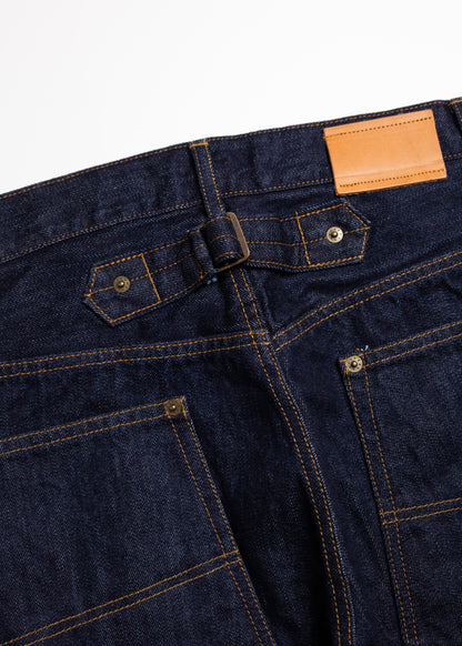 [KHOKI] 3D cutting denim pants