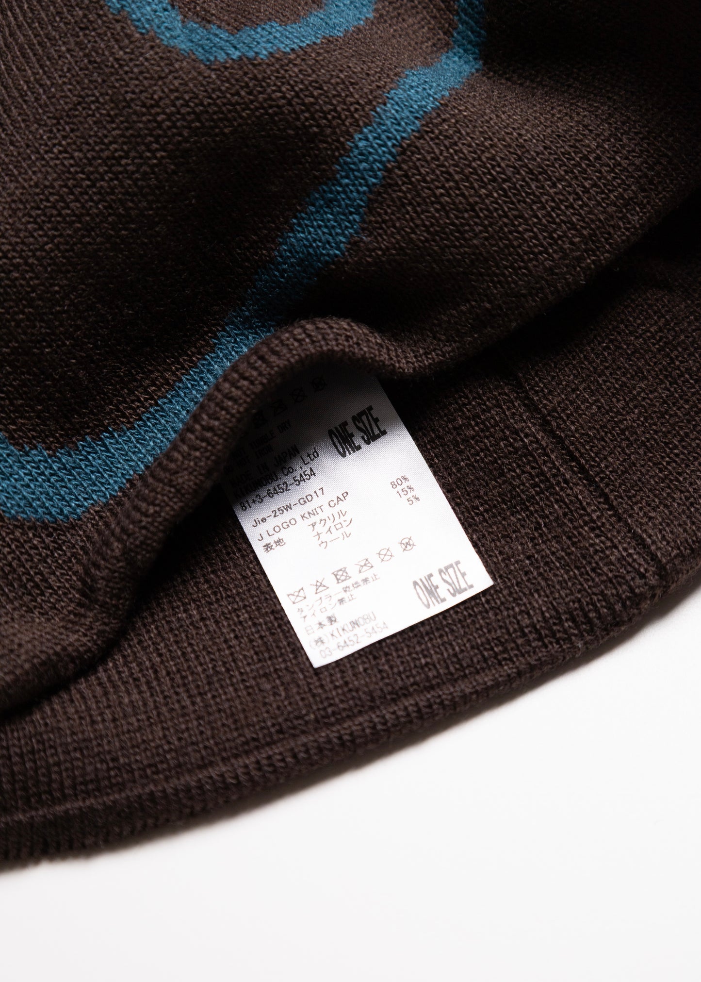 [JIEDA] J LOGO KNIT CAP