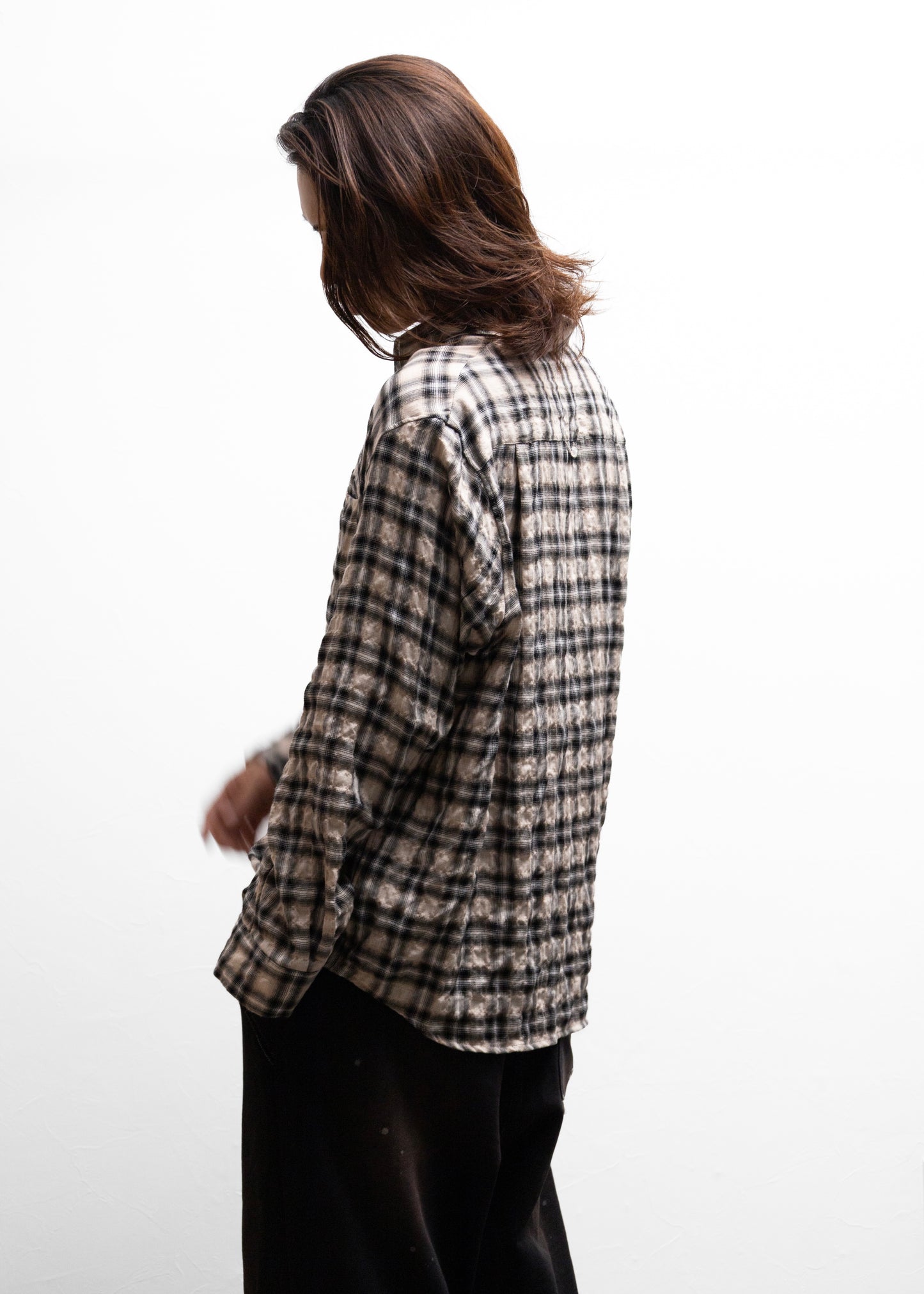 [Laid.B] Wet Rag Check Shirts
