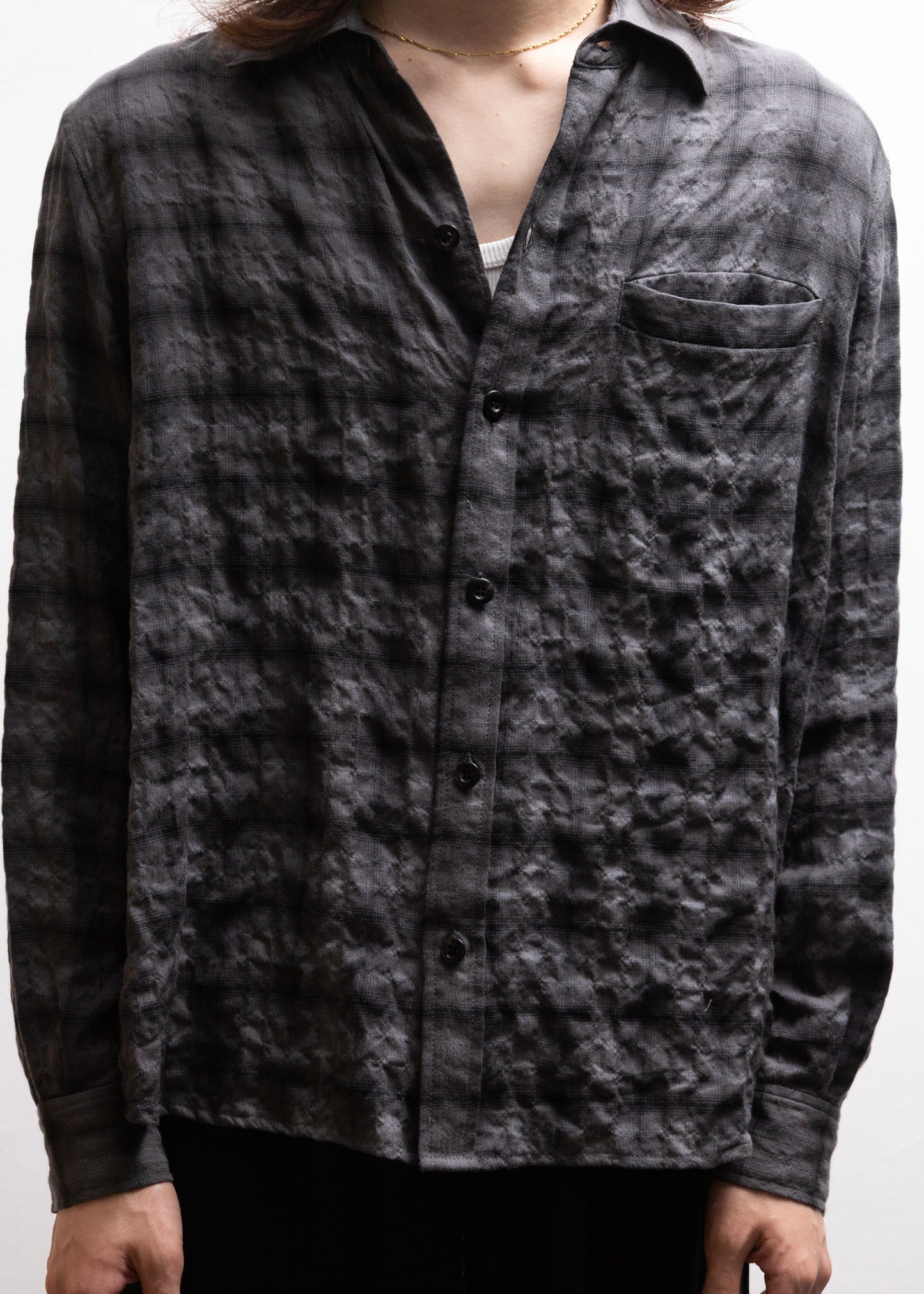 [Laid.B] Wet Rag Check Shirts