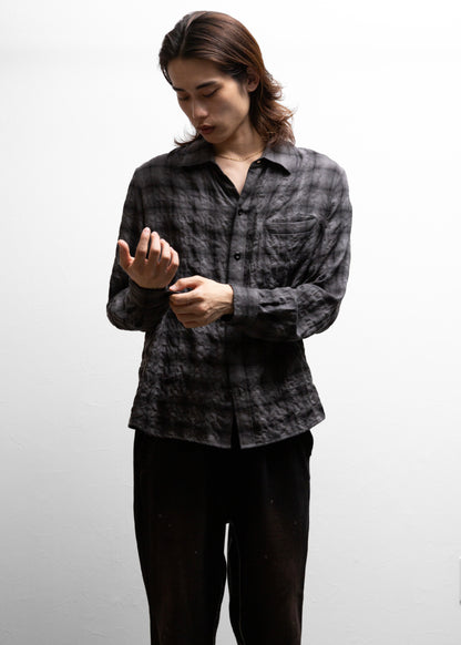 [Laid.B] Wet Rag Check Shirts
