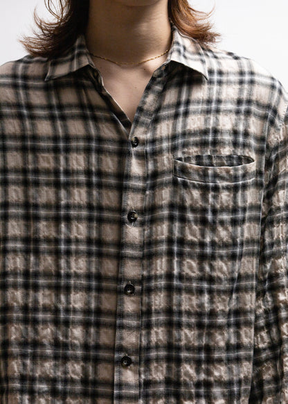 [Laid.B] Wet Rag Check Shirts