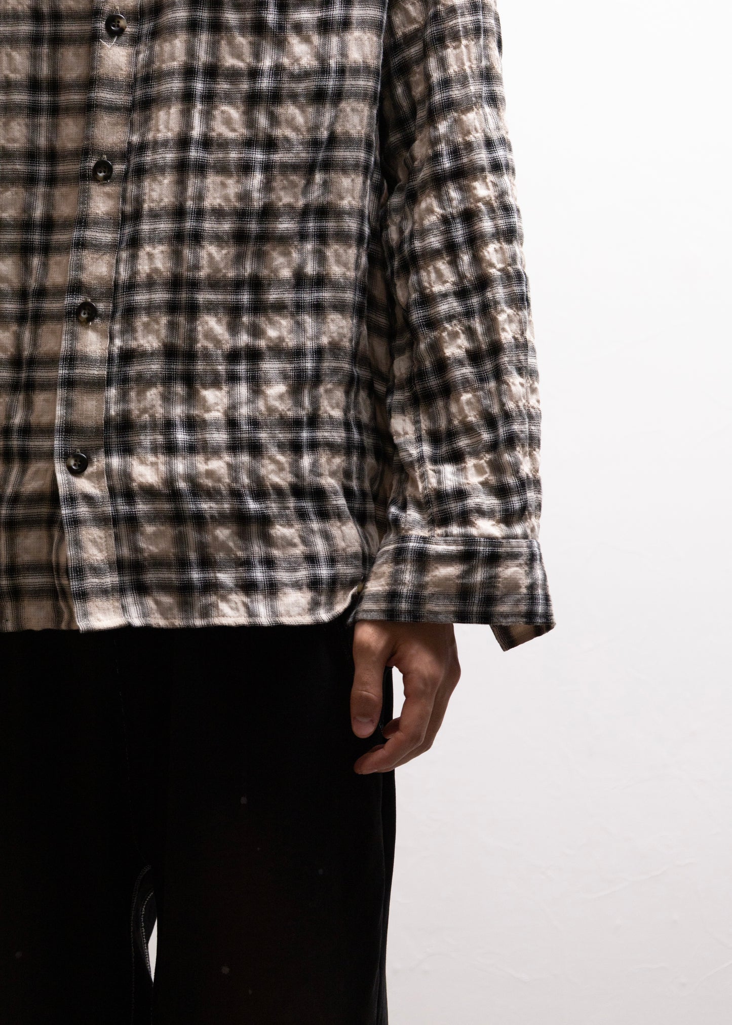 [Laid.B] Wet Rag Check Shirts