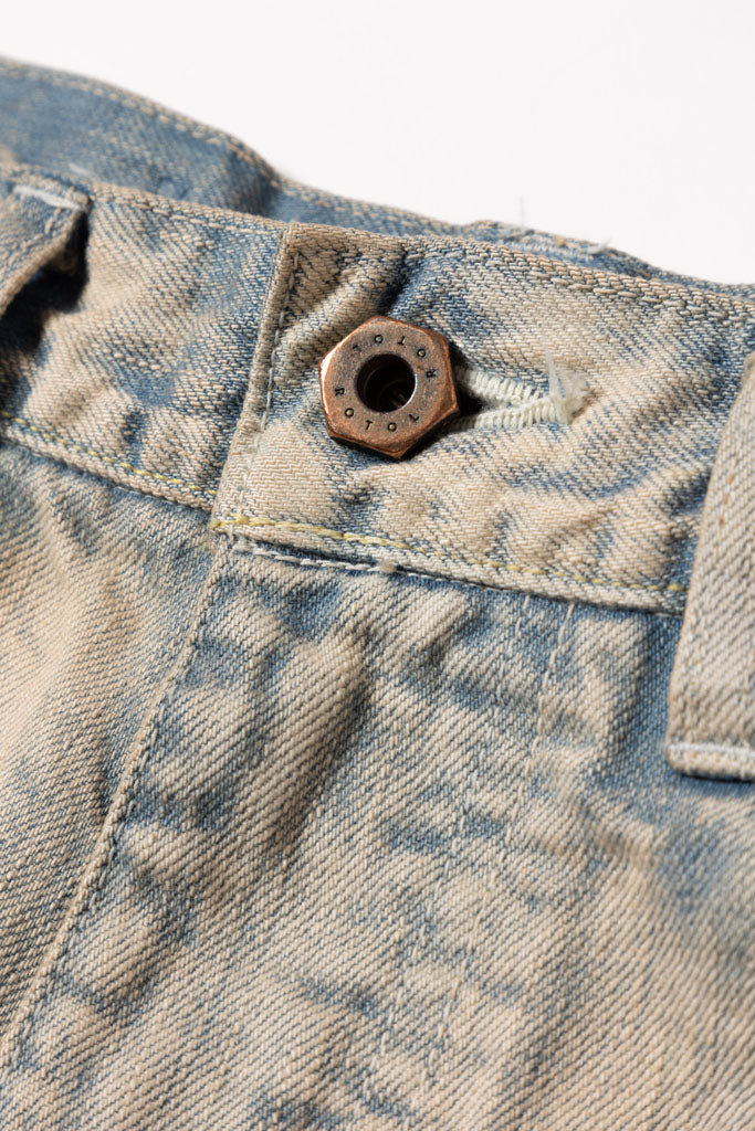 [ROTOL] TRIPLE SEAMS 6P DENIM WIDE BLEACH
