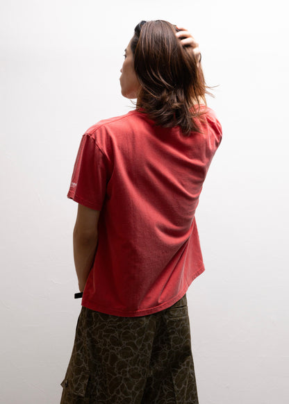 refomed MAKE TIME TEE Tシャツ レッド 赤 背面 着用モデル 180cm SIZE 4