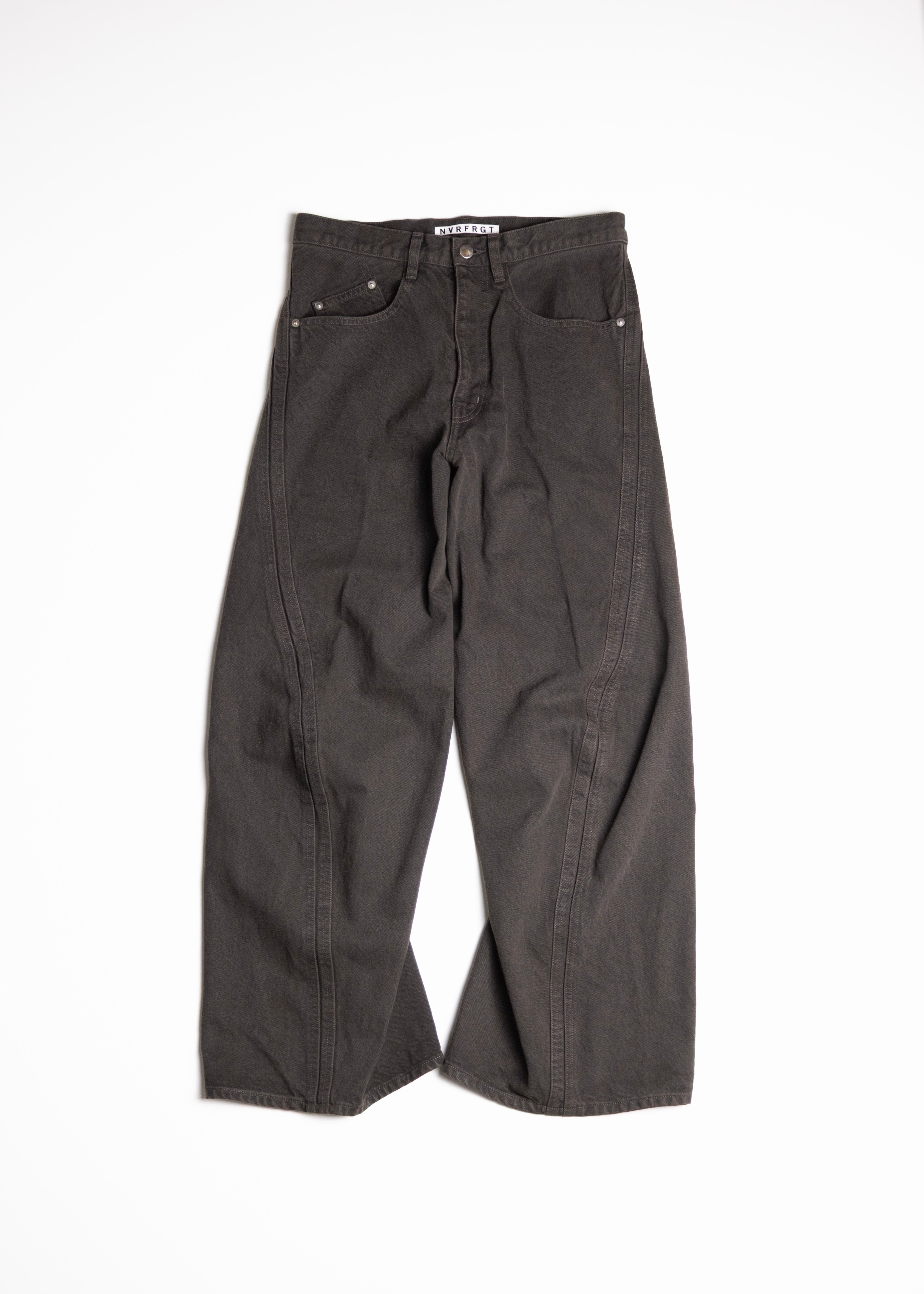 24F/W NVRFRGT　3DTWISTEDWIDELEGJEANS　1 NVRFRGT FADED INDIGO 3D TWISTED JEANS