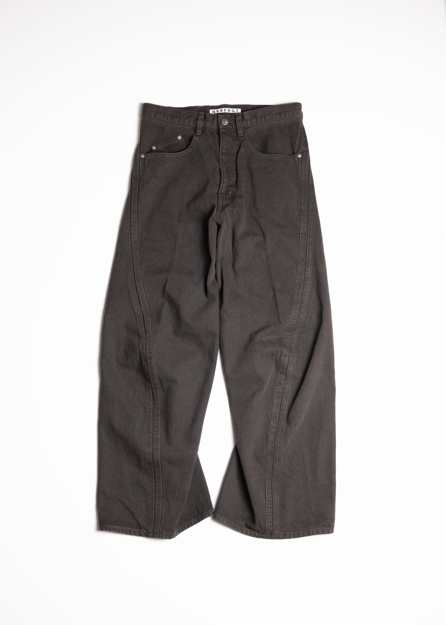 [NVRFRGT] 3D TWISTED WIDE LEG JEANS