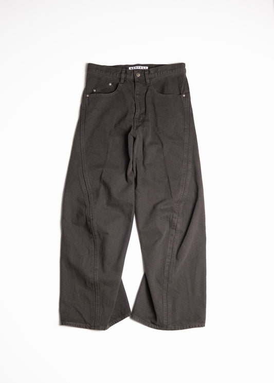 [NVRFRGT] 3D TWISTED WIDE LEG JEANS