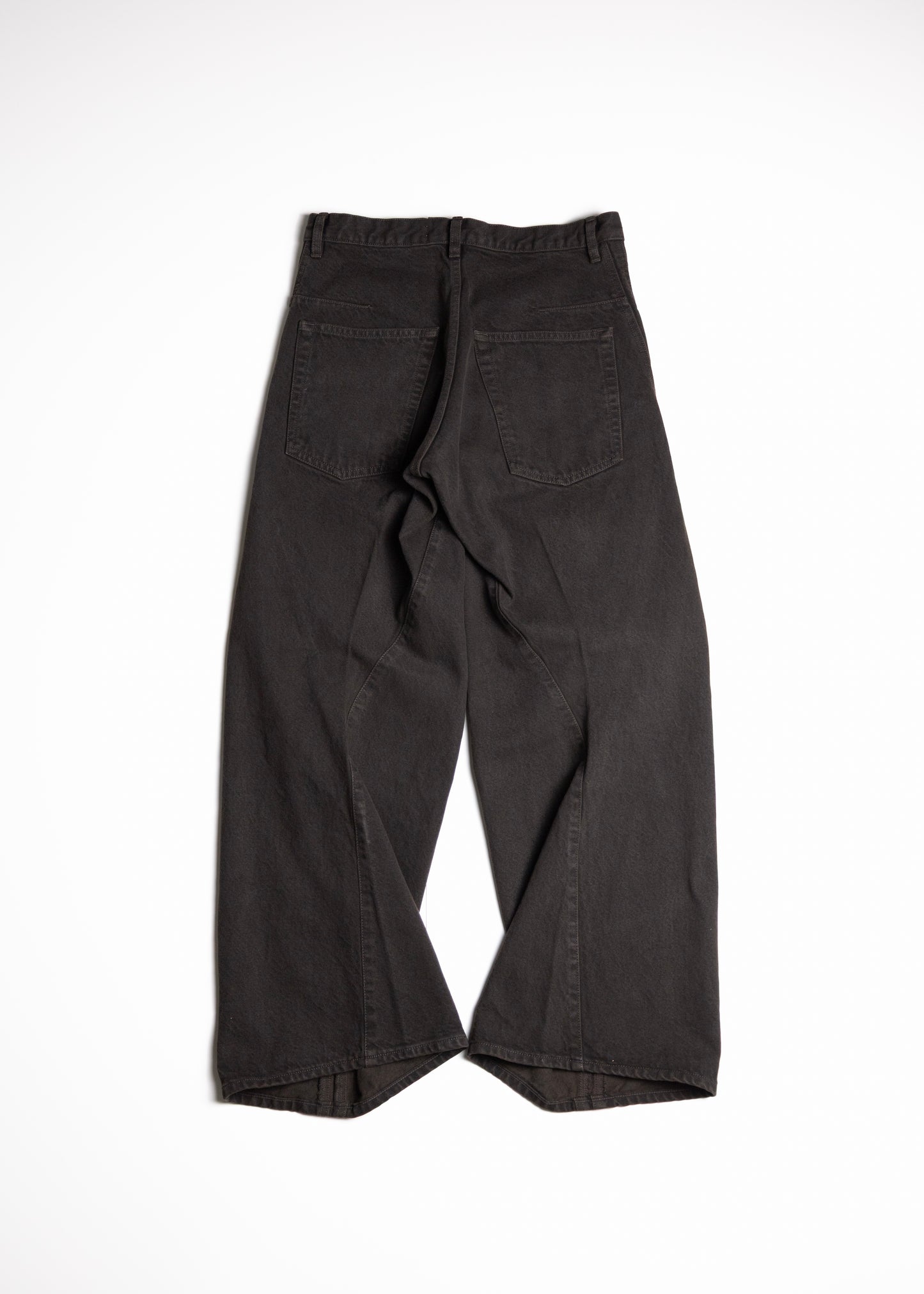 [NVRFRGT] 3D TWISTED WIDE LEG JEANS