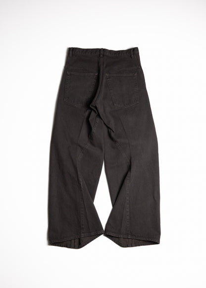 [NVRFRGT] 3D TWISTED WIDE LEG JEANS
