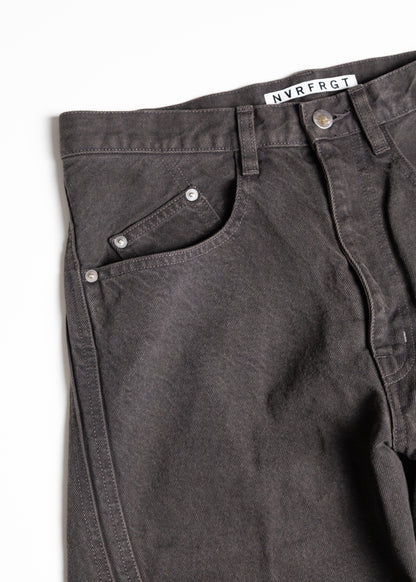 [NVRFRGT] 3D TWISTED WIDE LEG JEANS