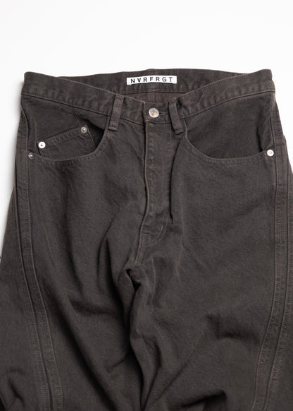 [NVRFRGT] 3D TWISTED WIDE LEG JEANS