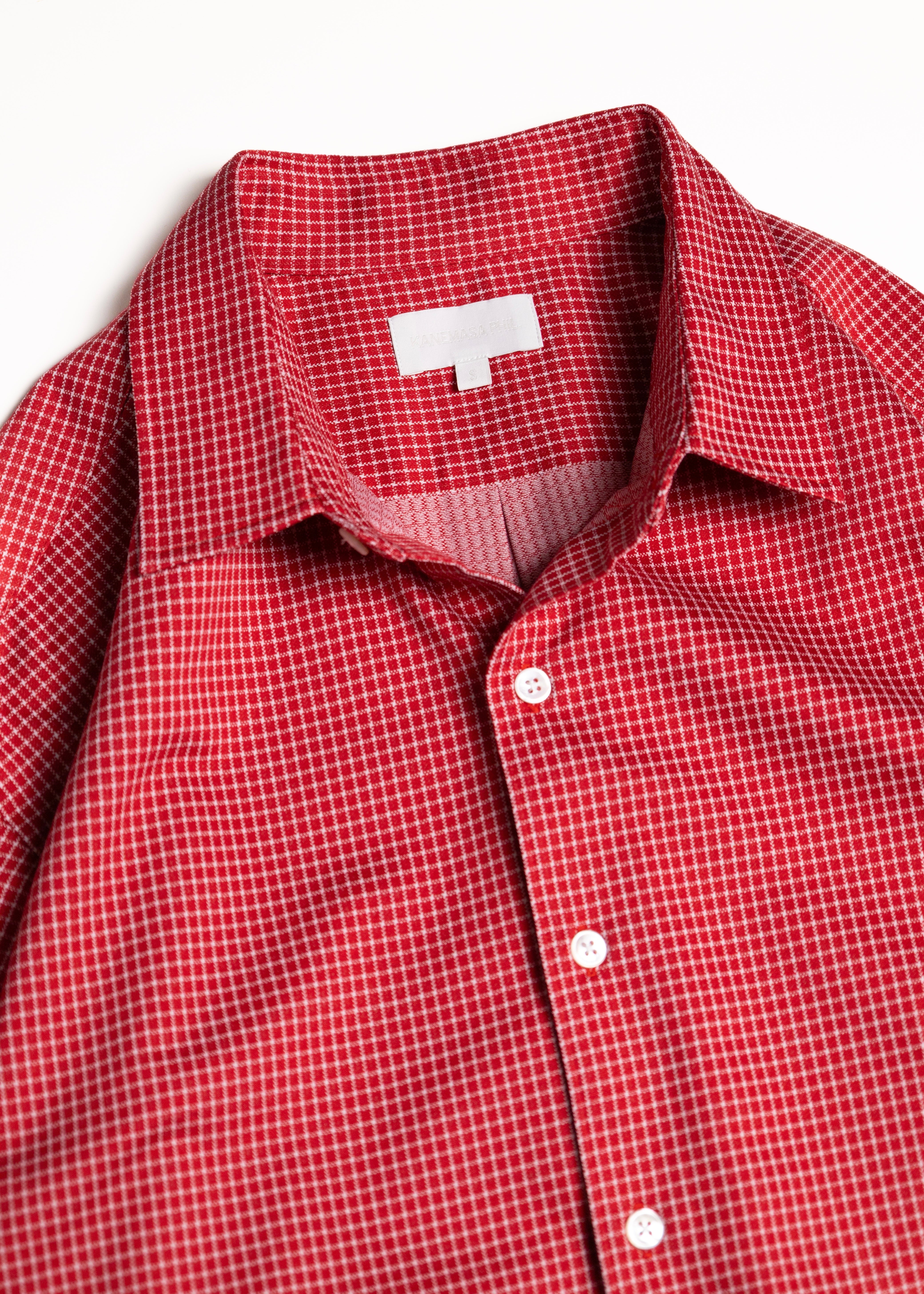 KANEMASA PHIL.（カネマサフィル）36G Atmosphere Check Shirt – process