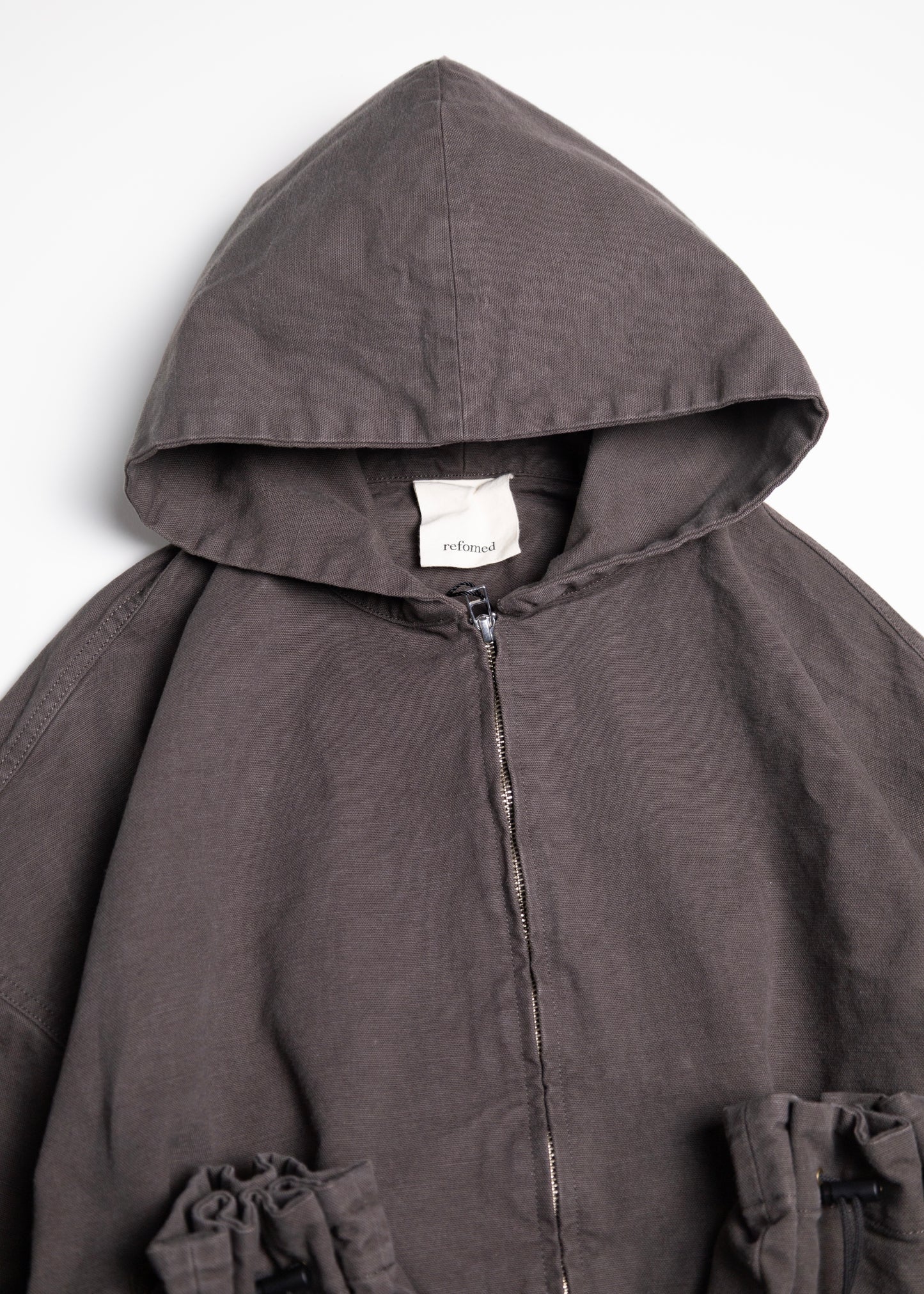 [refomed] "KINCHAKU" DUCK HOODIE