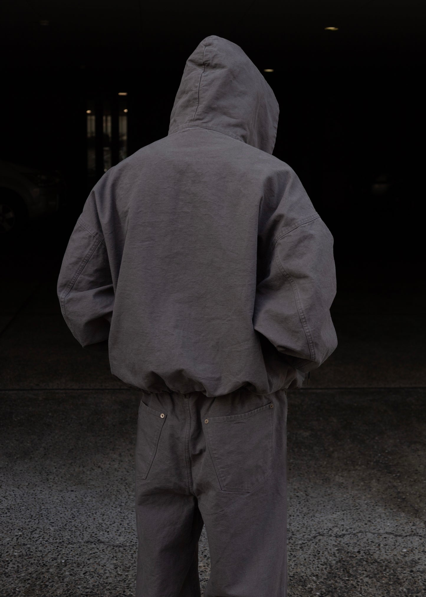 [refomed] "KINCHAKU" DUCK HOODIE