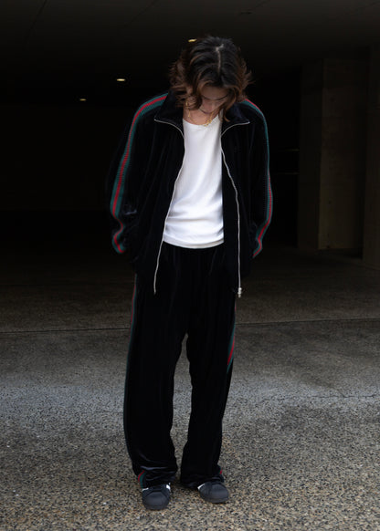 [The DUFFER N NEPHEWS] TRACK JACKET VELOURS