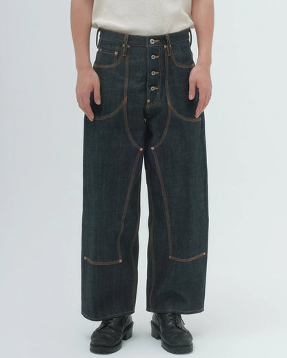[SUGARHILL] CLASSIC DOUBLE KNEE DENIM PANTS