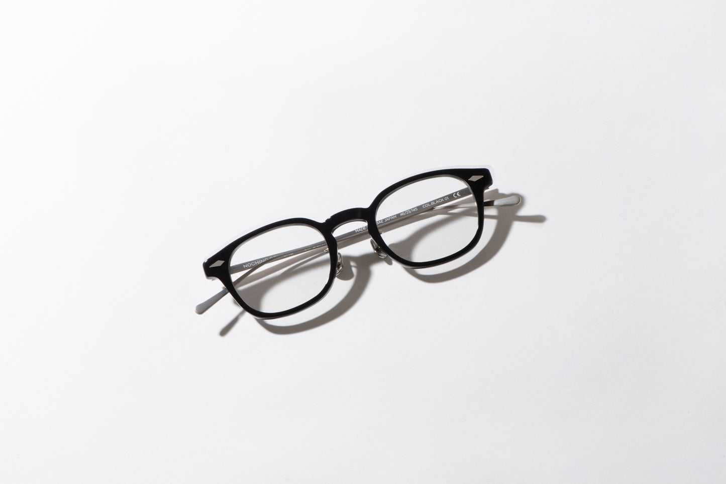 [NOCHINO OPTICAL] JIFUSAN #1. GLOSS BLACK × CLEAR TO GREY