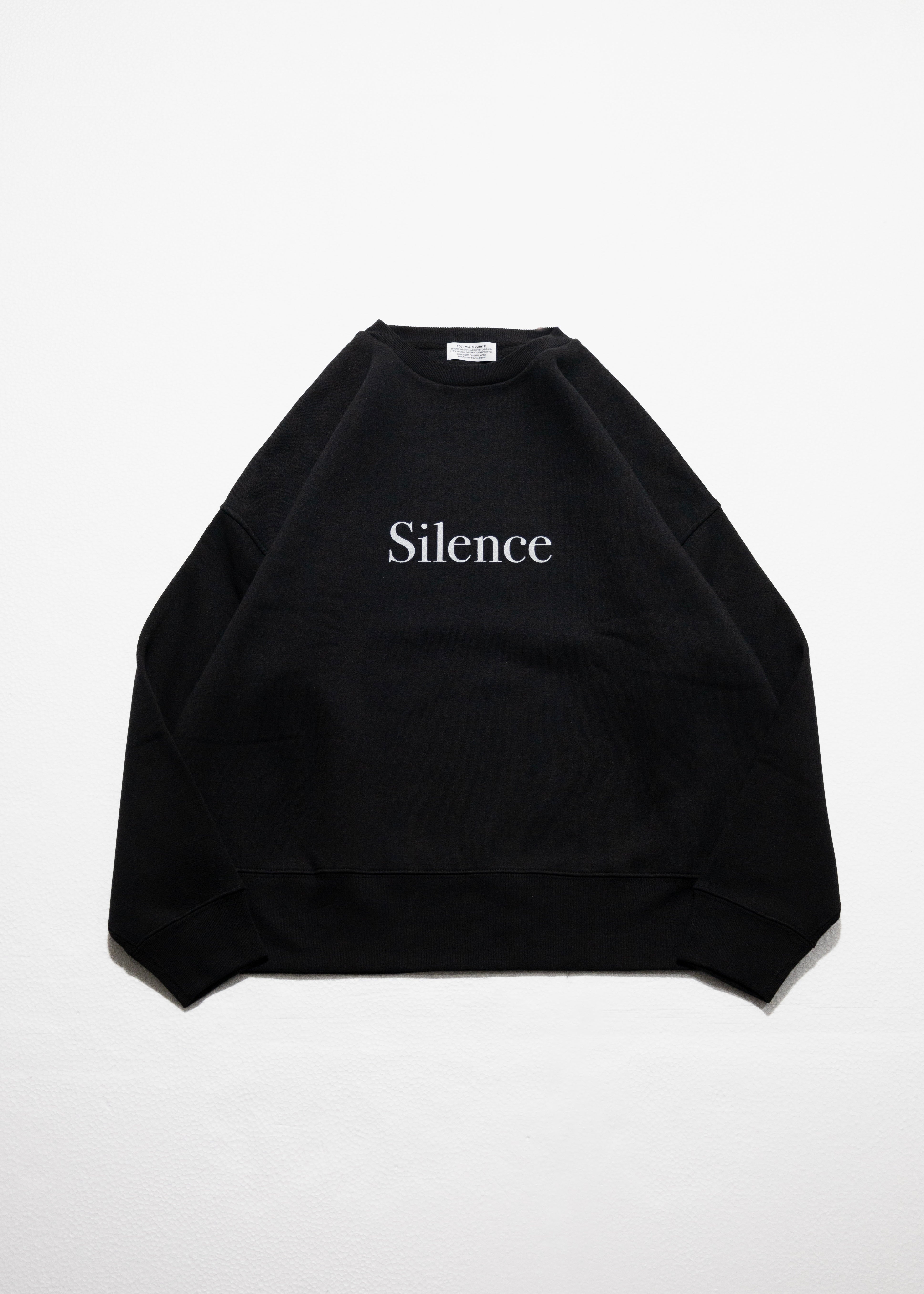 POET MEETS DUBWISE　SILENCEOversizedSweat POET MEETS DUBWISE（ポエトミーツダブワイズ） SILENCE Oversized