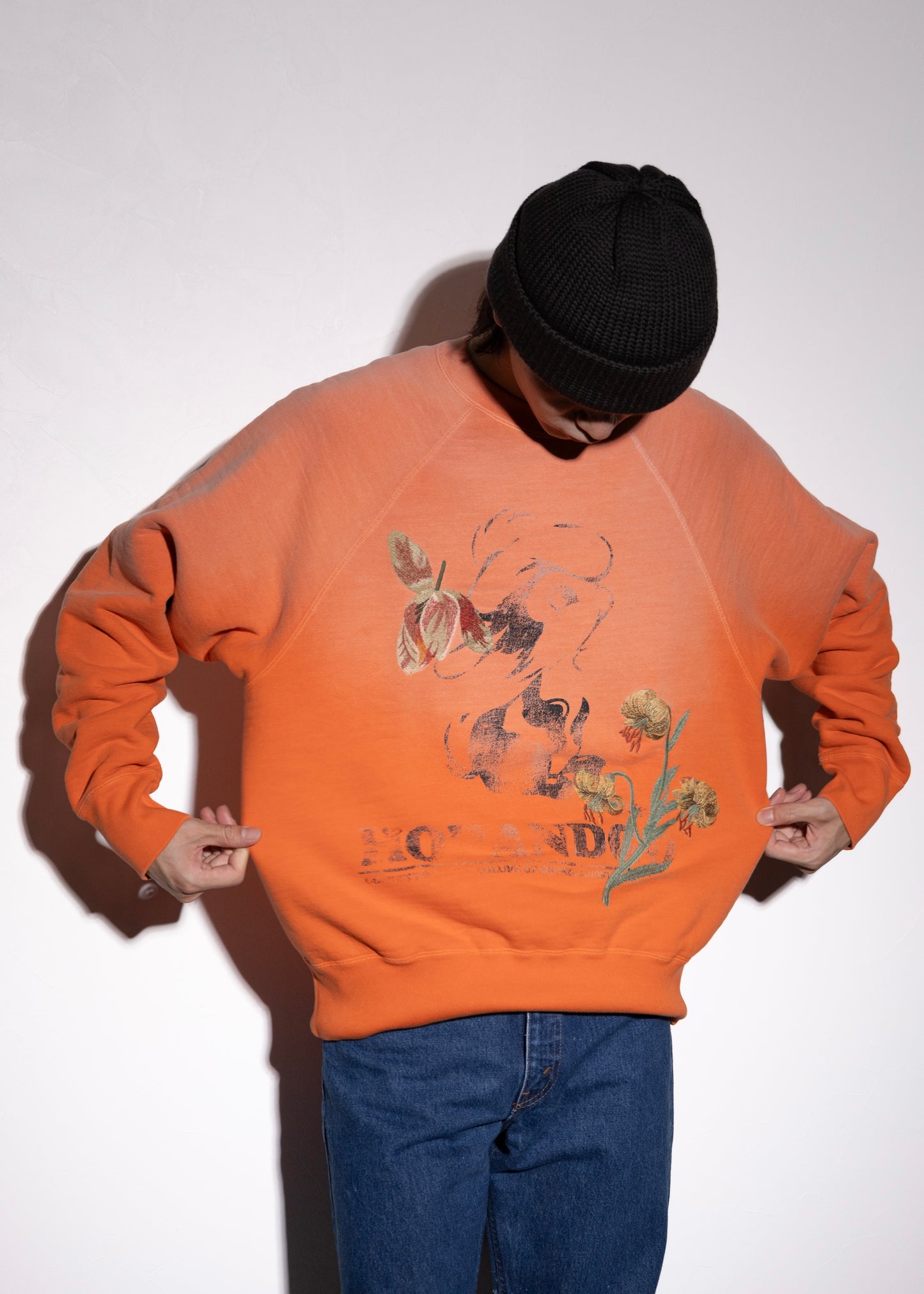 [KHOKI] Vintage finished sweatshirt