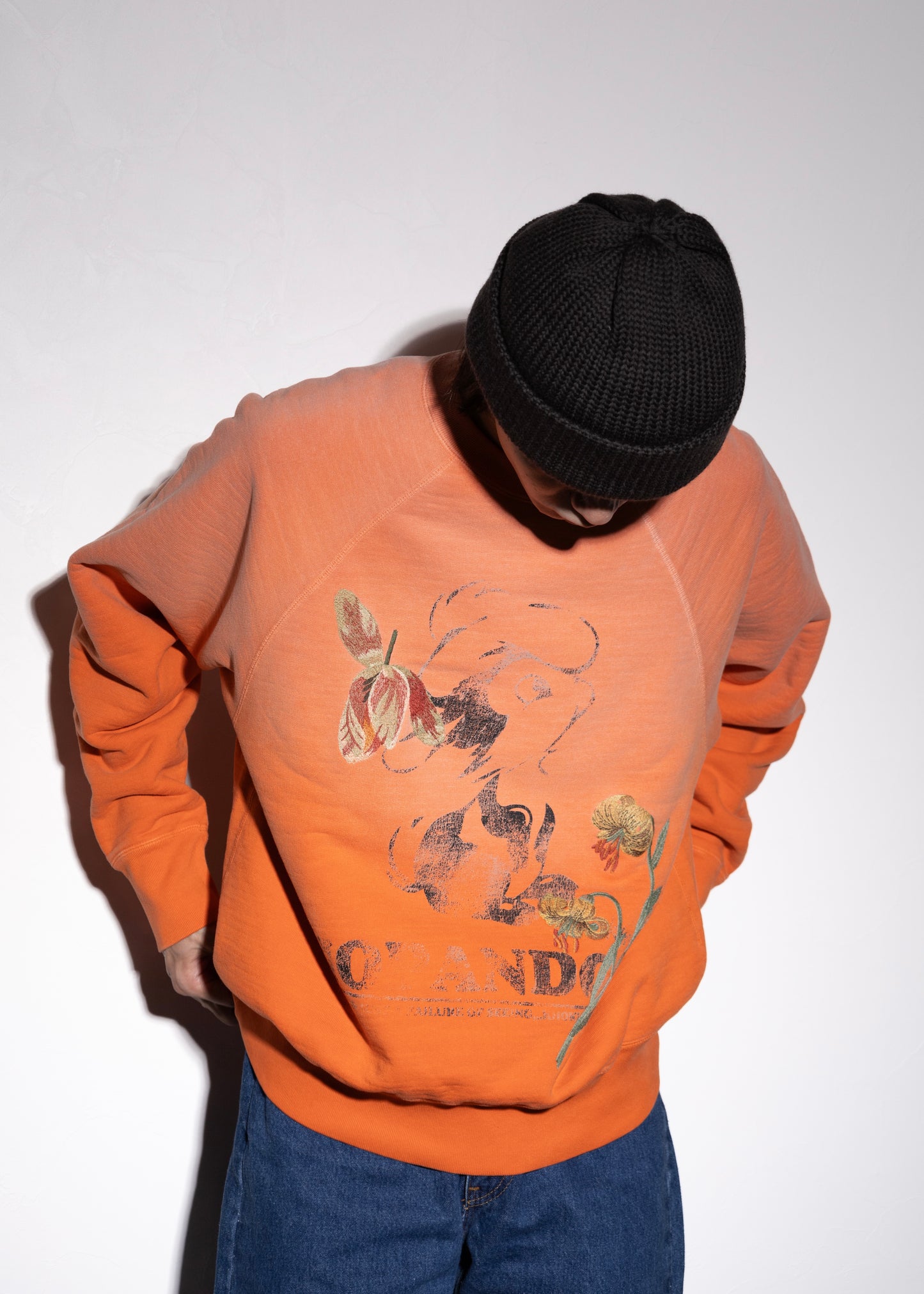 [KHOKI] Vintage finished sweatshirt