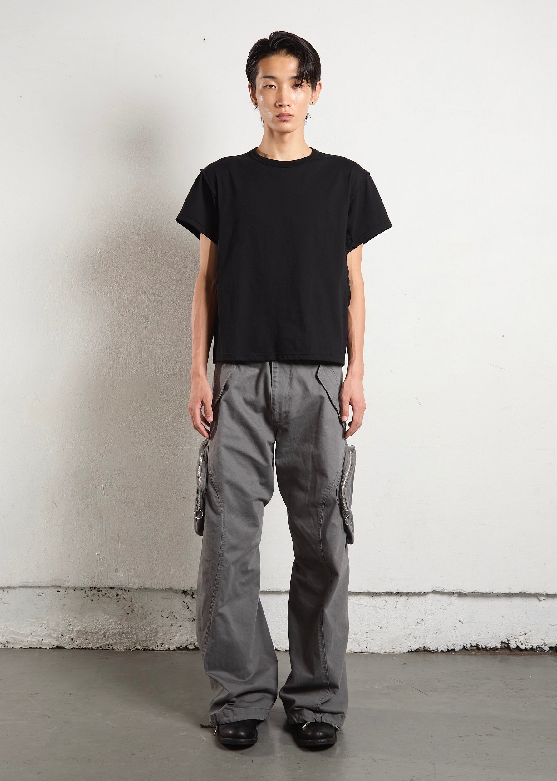 トップス NVRFRGT PANELED HALF SLEEVE T-SHIRT 3 NVRFRGT PANELED HALF SLEEVE T-SHIRT 3