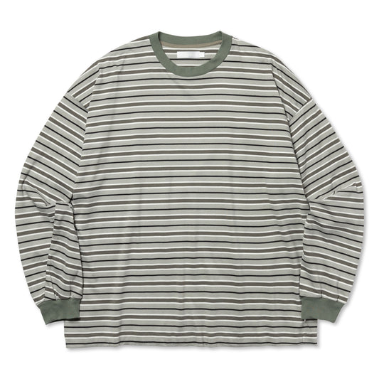 [ROTOL]WIDE TWIST LONG SLEEVE TEE BORDER