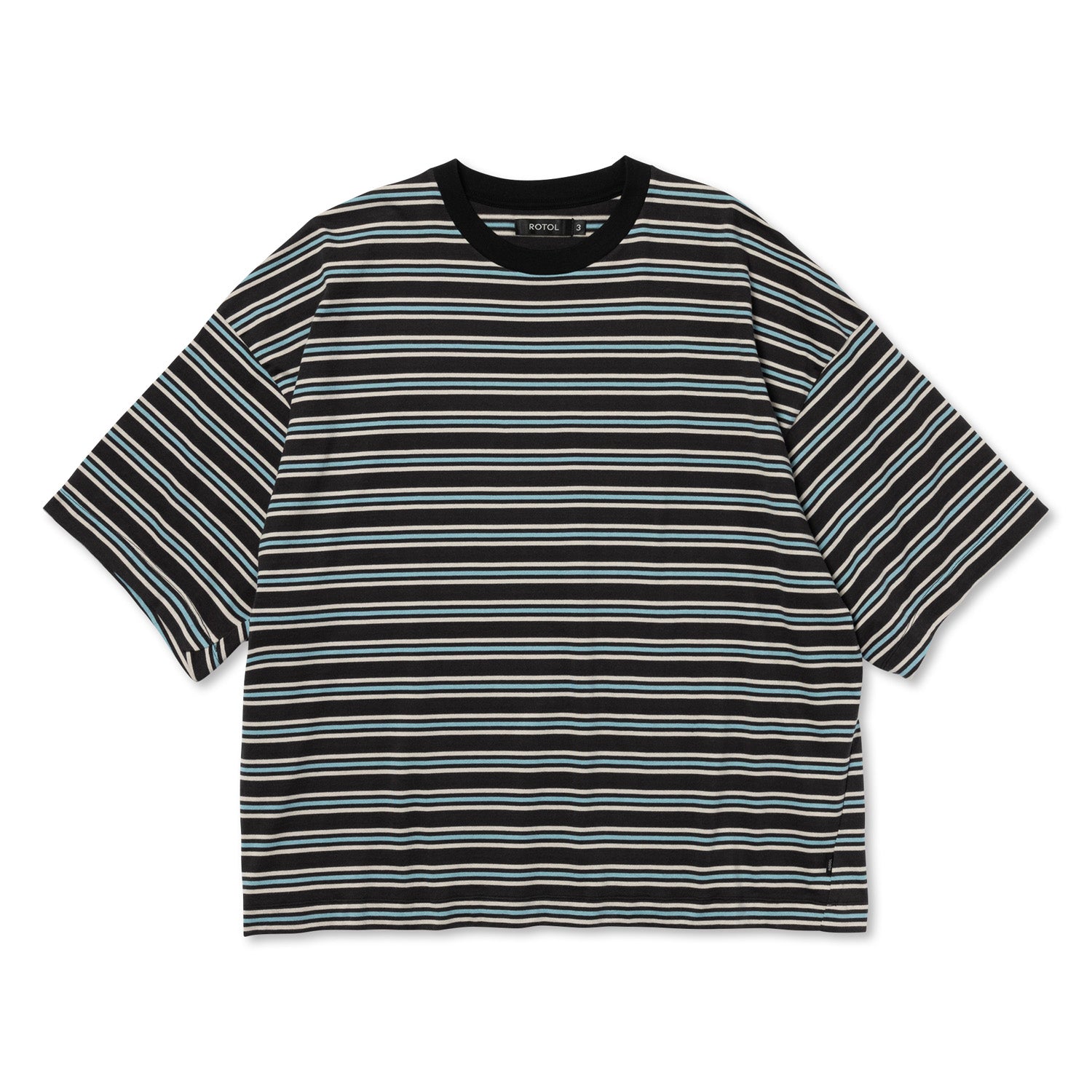 ROTOL]WIDE TWIST SHORT SLEEVE TEE BORDER – process