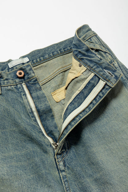 [ROTOL] TRIPLE SEAMS 6P DENIM SHORTS DAMAGE