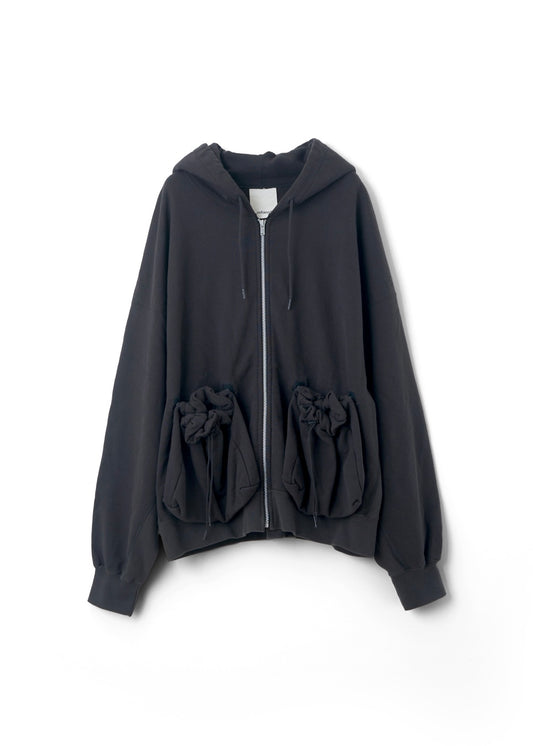 [refomed] "KINCHAKU" ZIPUP HOODIE