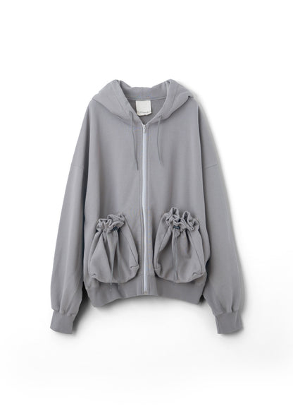 [refomed] "KINCHAKU" ZIPUP HOODIE