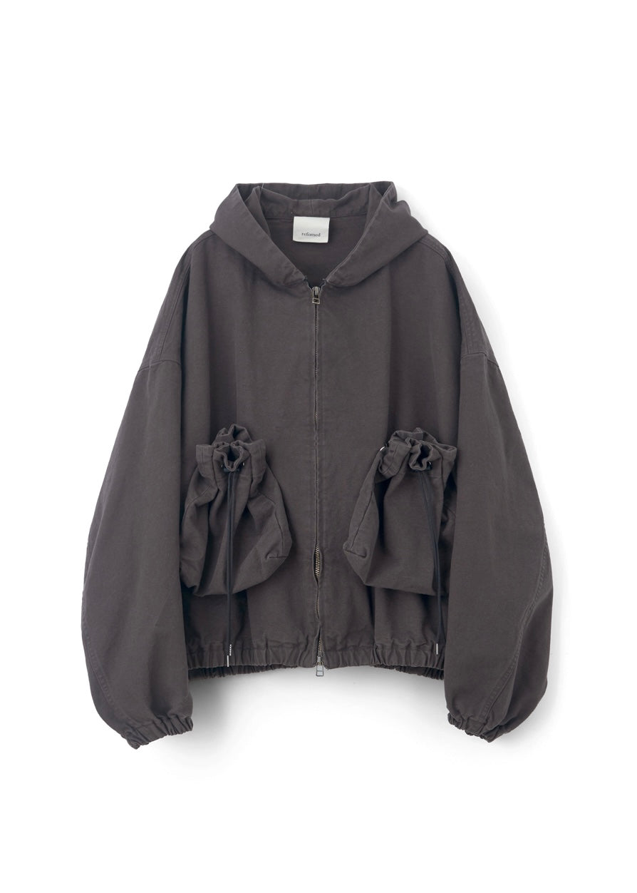 [refomed] "KINCHAKU" DUCK HOODIE