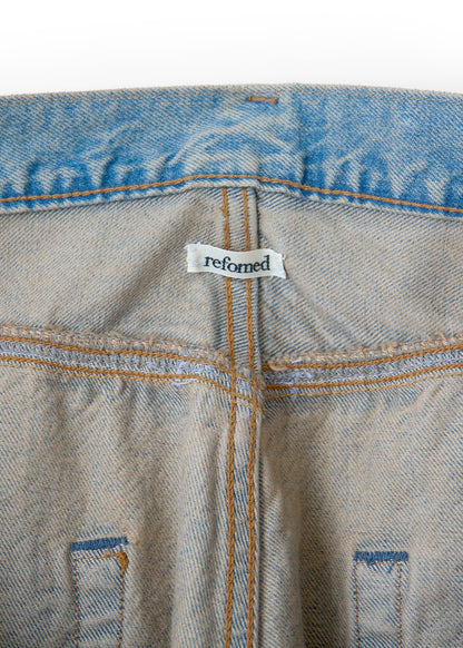 [refomed] FRESH MAN DENIM WIDE PANTS by EDWIN”USED"