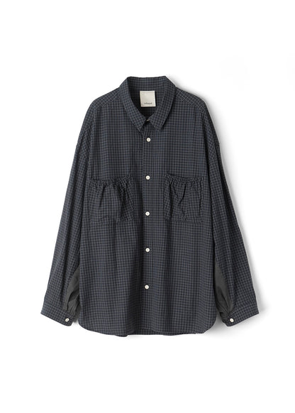 [refomed] WRIST PATCH WIDE SHIRT "CHECK"