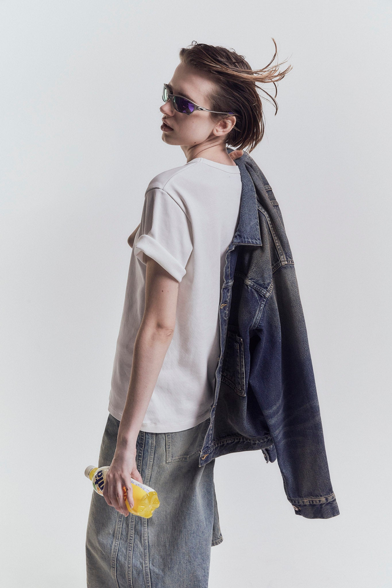 [ROTOL] TRIPLE SEAMS 6P DENIM SHORTS DAMAGE