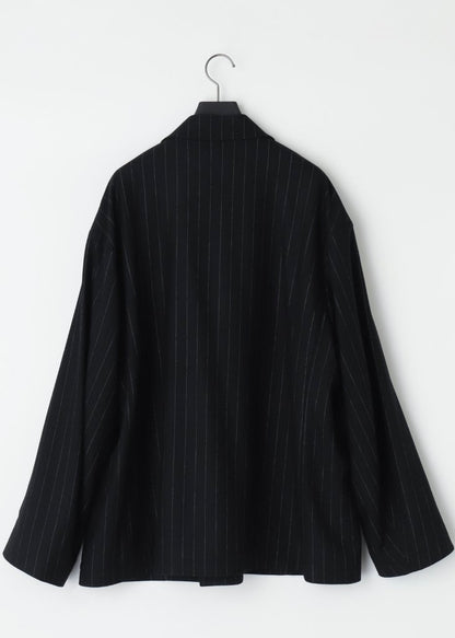 [KANEMASA PHIL.] 36G Wool Stripe Double Jacket
