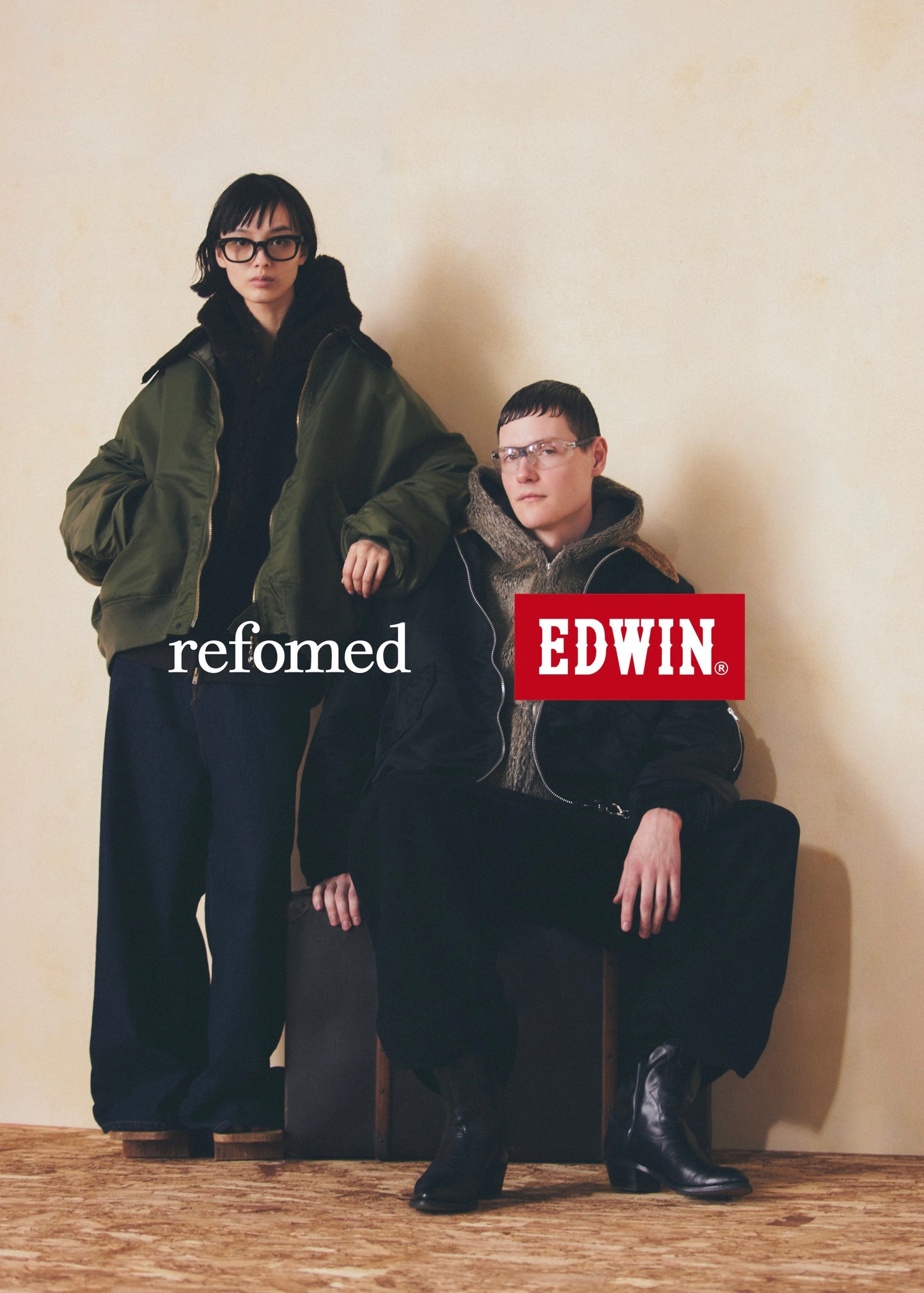 [refomed] FRESH MAN DENIM WIDE PANTS by EDWIN”USED"