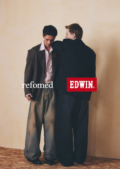 [refomed] FRESH MAN DENIM WIDE PANTS by EDWIN”USED"