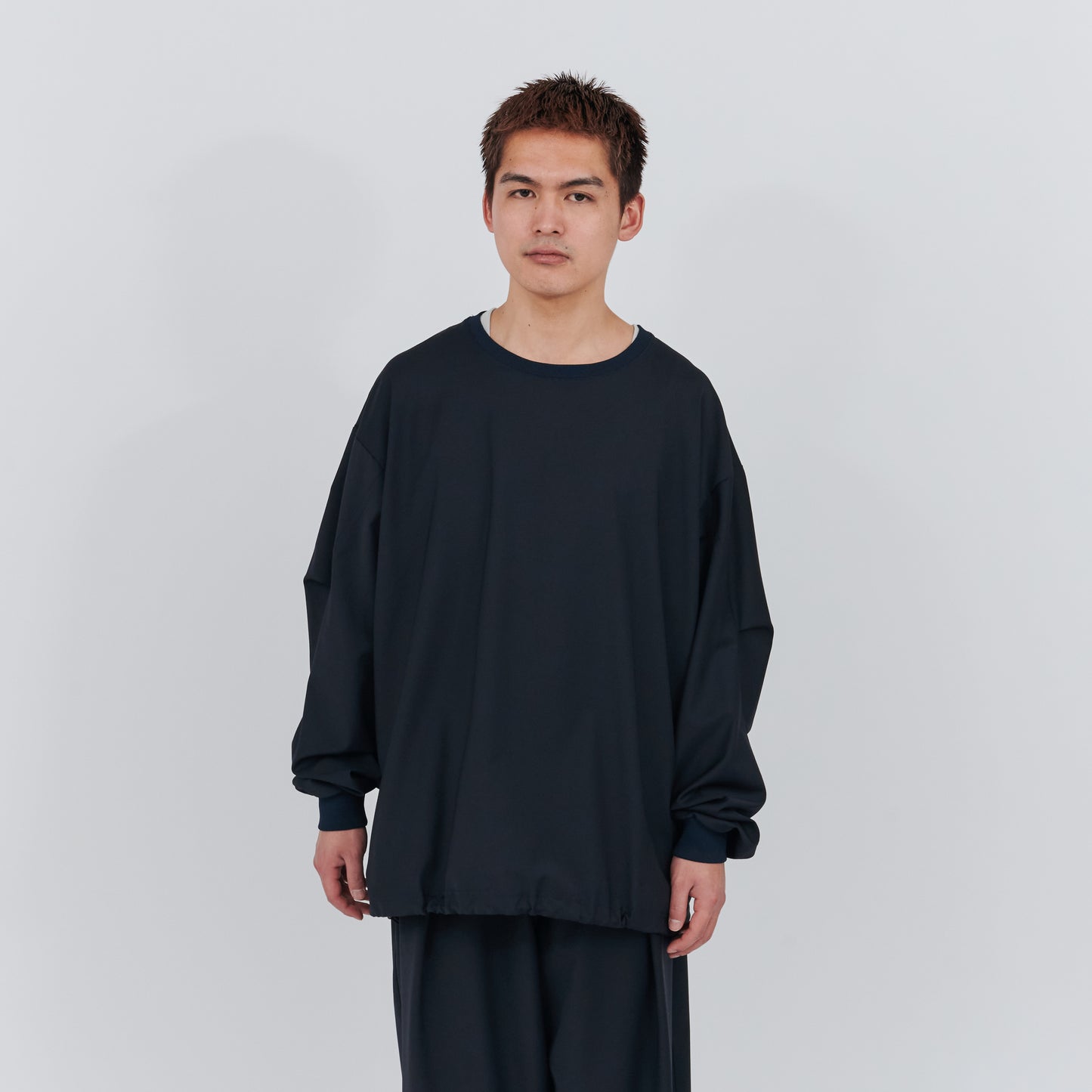 [UNTRACE]WASHABLE TROPICAL SMOCK L/S