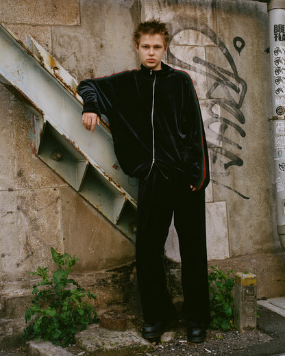 [The DUFFER N NEPHEWS] TRACK JACKET VELOURS